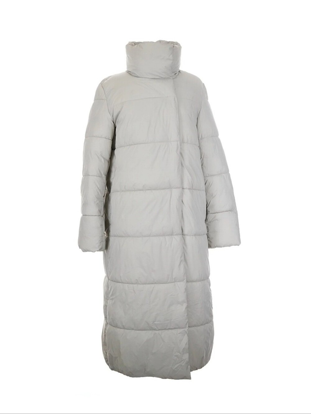 Banana Republic Light grey long puffer coat